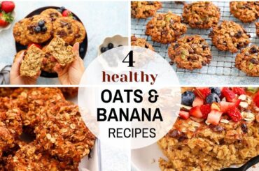 Bananas + Oats = 4 Amazing Healthy Recipes That Are Not Oatmeal!