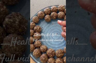 Healthy Nut Balls #foodie #glutenfree #healthyeating #healthysnacks #nutbars #snackrecipes #vegan