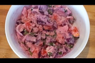 healthy salad recipe| pink salad | gulabi salad | weightloss salad. recipe in description.