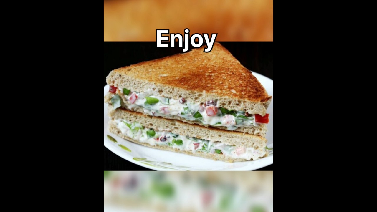 Tasty and healthy sandwich with few ingredients #foodblogger #food #recipe #foodvideos #cooking Tasty and healthy sandwich with few ingredients #foodblogger #food #recipe #foodvideos #cooking