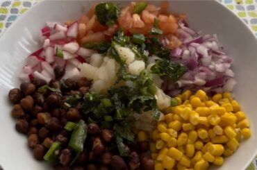 Yummy delicious & healthy high protein salad #highproteinsalad #healthysalad