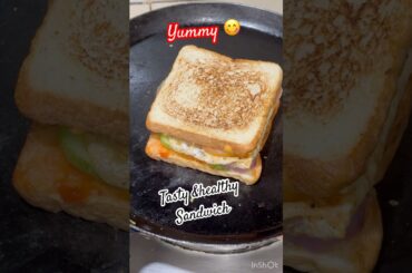 Healthy Sandwich recipe/ Simple breakfast sandwich #breakfast #dinner #tastyrecipes #shorts #bread