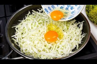 cabbage with eggs tastes better than meat!/Dinner Recipe/Healthy Dinner/Vegan Recipe/vegan recipe