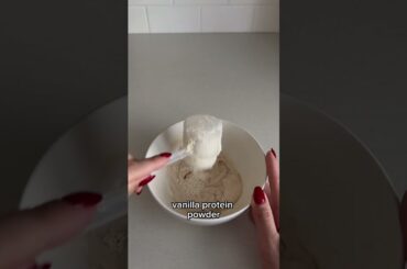 Protein cookie dough snack #healthyeating #highproteinsnack #cookiedough #sweetsnack #healthyrecipes