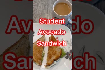 Quick, Easy & Healthy Sandwich with Avocado, Eggs and Tomato.