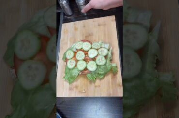 Incredibly healthy chicken & eggs Sandwich #shorts