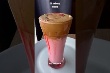 Strawberry iced dalgona coffee #iqrafoodfusion #shorts #viralshorts