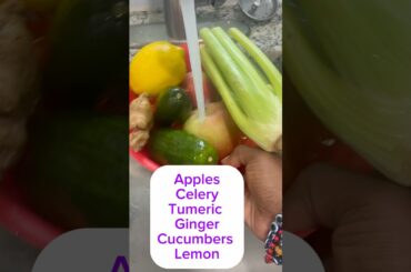 EZ Recipe for bloating + Gut health #shorts #guthealth #green #juice #healthy #fyp