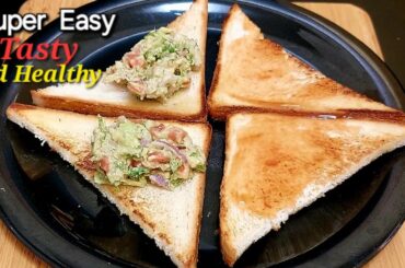 Healthy Avocado Sandwich in just 5- minutes | Quick & Delicious Breakfast Idea" | Sandwich Recipe