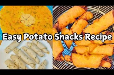 Evening Snacks Recipe With Potato| Potato Snacks Recipe|Crunchy potato croissant|@Bismillah391