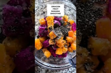 The best Banana Dragonfruit Smoothie you'll ever make|Healthy Dragon Fruit Banana Smoothie #short