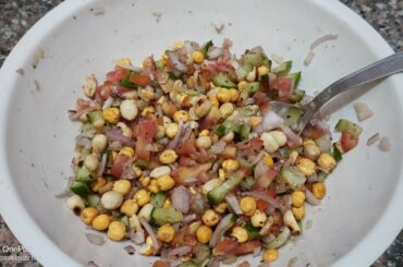 Roasted Chana Chaat Recipe,  Chana Chaat Masala, Healthy Snacks Recipe