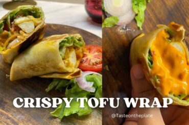 crispy tofu wrap/Healthy dinner recipe Indian vegetarian/vegan wrap recipe
