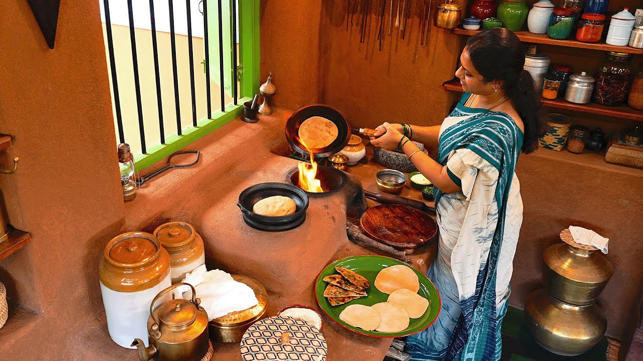 Atta Tandoori Roti On Tawa + Kadai Paneer Recipe || Healthy Recipes At Home || The Traditional Life Atta Tandoori Roti On Tawa + Kadai Paneer Recipe || Healthy Recipes At Home || The Traditional Life