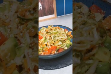 Delicious Chopped Salad - Healthy Salad For Weight Loss Recipe Idea/Avocado & Peppers #shorts