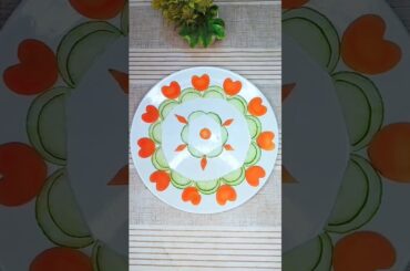 Cucumber Carrot Carving Ideas l Vegetable Cutting Tricks #saladdecorationideas #vegetableart #shorts