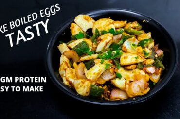 MAKE BOILED EGGS TASTY ( Easiest Way ) | High Protein Recipe | Egg Recipes | Fit Bite