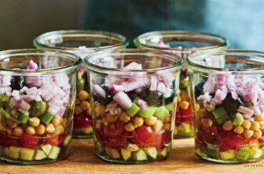 HEALTHY RECIPES | Quick & Delicious Chickpea Salad Jars |Meal Prep Ideas for the Week