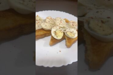 Healthy quick egg toast Asmr cooking#asmr #food #quick#recipe #egg toast#shorts