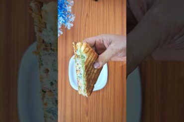 Crispy Dahi Tadka Sandwich | #dahitadka #sandwich #sandwichrecipe #viralrecipe #trendingrecipe