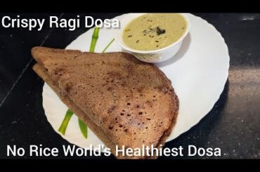 How to make Crispy Ragi Dosa|Finger Millet Dosa|Weight Loss Recipe