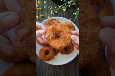 Crispy Apple Rings Recipe | Snack Ideas | Easy Recipes #food #dessert #healthyfood
