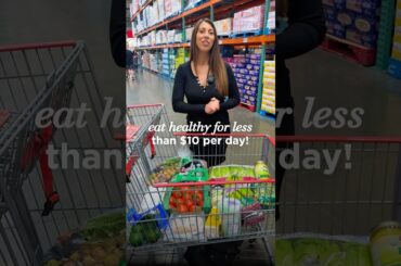 Eat healthy for less than $10/day #mealprep #costcofinds #groceryshopping #healthyrecipes #budget
