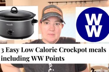 3 EASY LOW CALORIE CROCKPOT MEALS / WW points included!