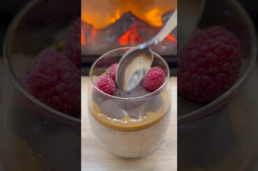 Healthy high protein overnight oats #highproteinbreakfast #healthy #healthyrecipes #asmr #cooking