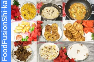 9 recipes for a perfect dinner|For arranging a perfect dinner ideas in English and Urdu|FFShi-ka