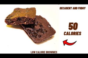These fudgy & healthy low calorie brownies help me lose weight fast- low calorie brownie recipe