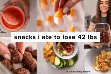 Easy snacks I ate to lose 42 lbs (low calorie + delicious)