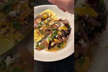 Cook with me ASMR peach zucchini chicken dinner #dinnerrecipes healthy dinner