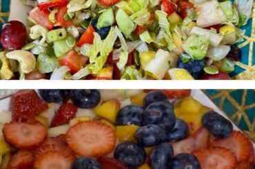 Healthy Salad For Weight Loss |Fruits And Vegetables Salad | Easy And Nutritious Recipes | Salad