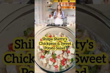 Shilpa Shetty's healthy chickpeas & sweet potato salad #shorts #trending #youtubeshorts
