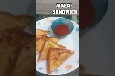 Malai sandwich recipe | tasty and healthy snack recipe #shorts #sandwich #eveningsnacks #song