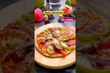 Yummy roti(chapati )pizza recipe/healthy pizza recipes/#pizza#viral#snacks #shorts#youtubeshorts