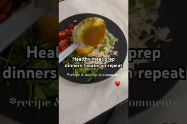 Healthy dinner meal prep ideas follow for more recipes #mealprep #mealprepsunday #cookingathome
