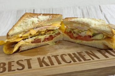 Healthy Breakfast Sandwich Recipe: Eggs in Toast Bread | Easy & Nutritious Morning Meal