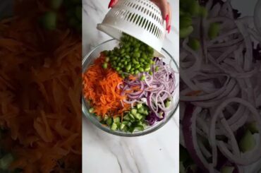 This Thai Peanut Crunch Salad Will Make You Drool #recipe #highproteinrecipes #healthyrecipes