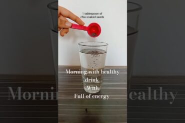 Morning with a healthy drink #chiaseeds#honey#lemonjuice#weightloss#detoxwater#health