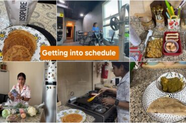 Productive days|Getting into schedule| Protein Packed Chilla |cooking| cleaning| healthy recipes
