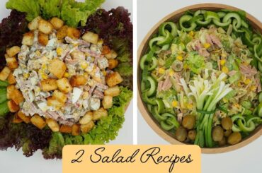2 Best Salad Recipes / Easy And Healthy Recipes For Dinner