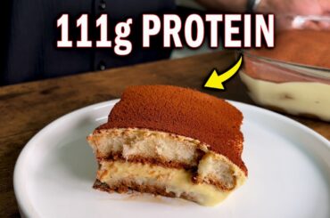 I Finally Made a LOW Calorie Tiramisu (111g Protein)