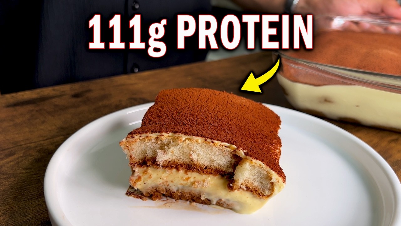 I Finally Made a LOW Calorie Tiramisu (111g Protein) I Finally Made a LOW Calorie Tiramisu (111g Protein)