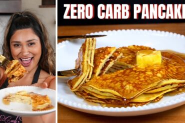 KETO ZERO CARB PANCAKES! 2 ingredient Low Carb Pancake Recipe