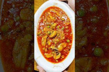 Mushroom Recipe | Healthy Lunch Box Recipes | Mushroom Matar Recipe Indian Style | #shorts