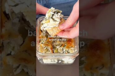 DIY Snack Ideas + Whipped Cottage Cheese Spinach Artichoke Dip Recipe! #shorts #dietitian