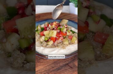 My everyday salad | Greek yogurt salad | quinoa salad #recipe