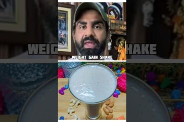 Gym Coach Nitesh Soni's Weight Gain Shake Recipe #viral #trendingshortd  #niteshsoni #shake #shorts
